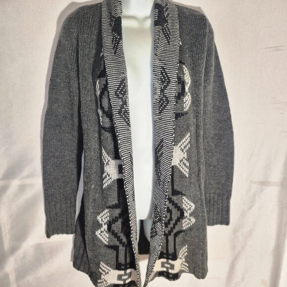 RUE21 Southwestern design Cardigan long sweater 100% Acrylic in size Small - Picture 12 of 16